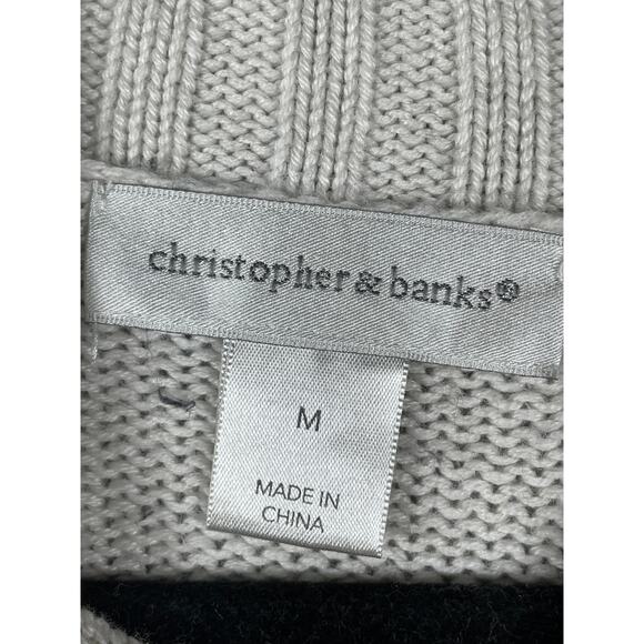 Christopher & Banks Women's Mock Neck Sweater Size M - Picture 3 of 8